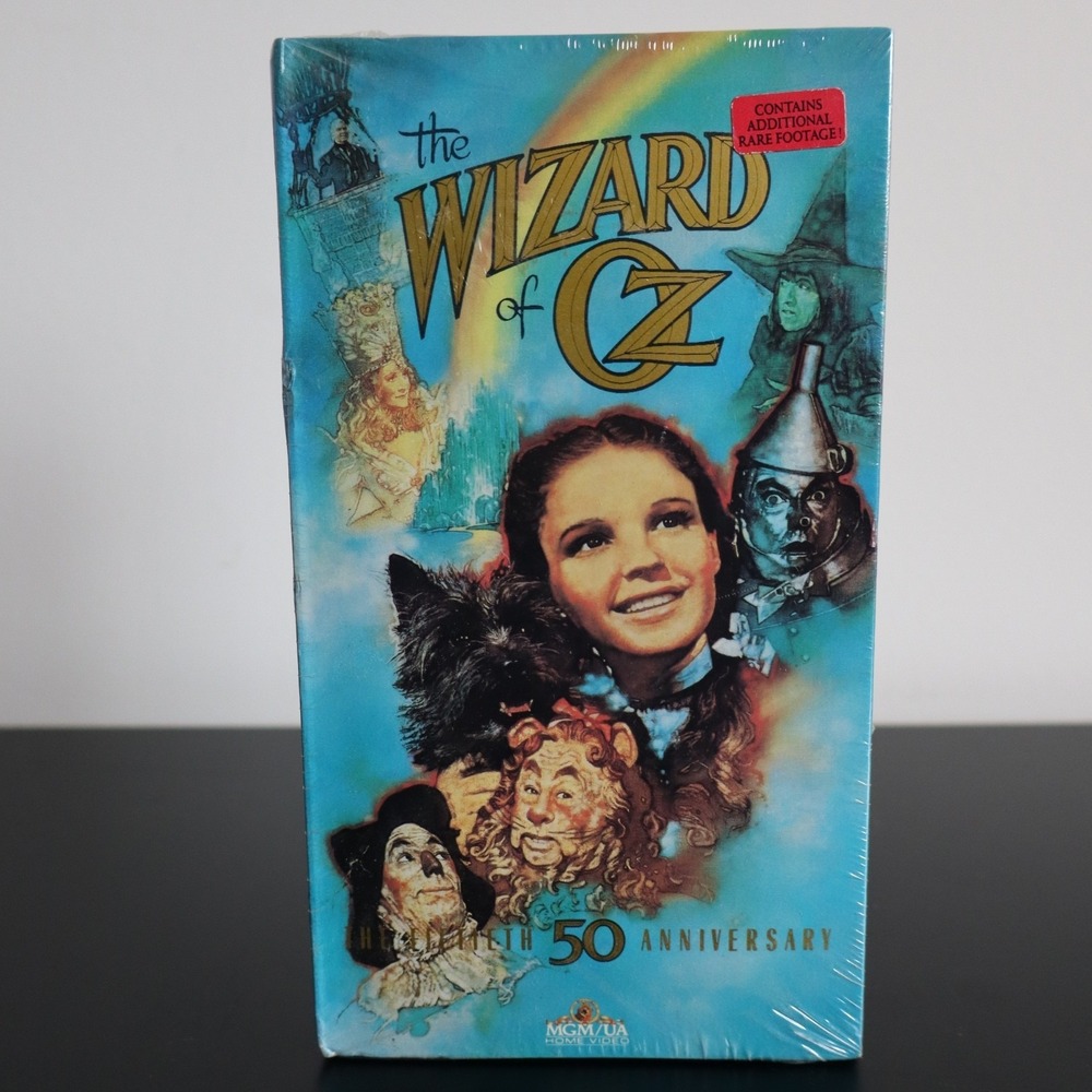 The Wizard of Oz (VHS, 1989 50th Anniversary Edition) W/Booklet NEW & SEALED